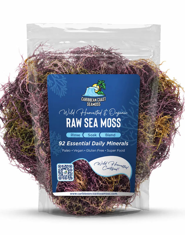Pure Certified Wild Harvested Full Spectrum Organic Raw Sea Moss