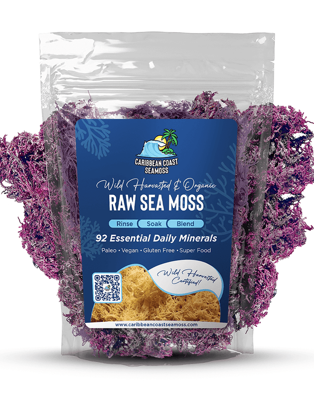 Pure Certified Wild Harvested Organic Purple Raw Sea Moss
