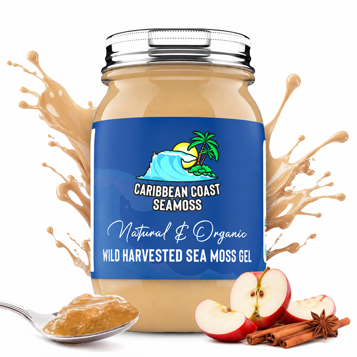 Fresh Organic Apple Cinnamon Infused Sea Moss Gel