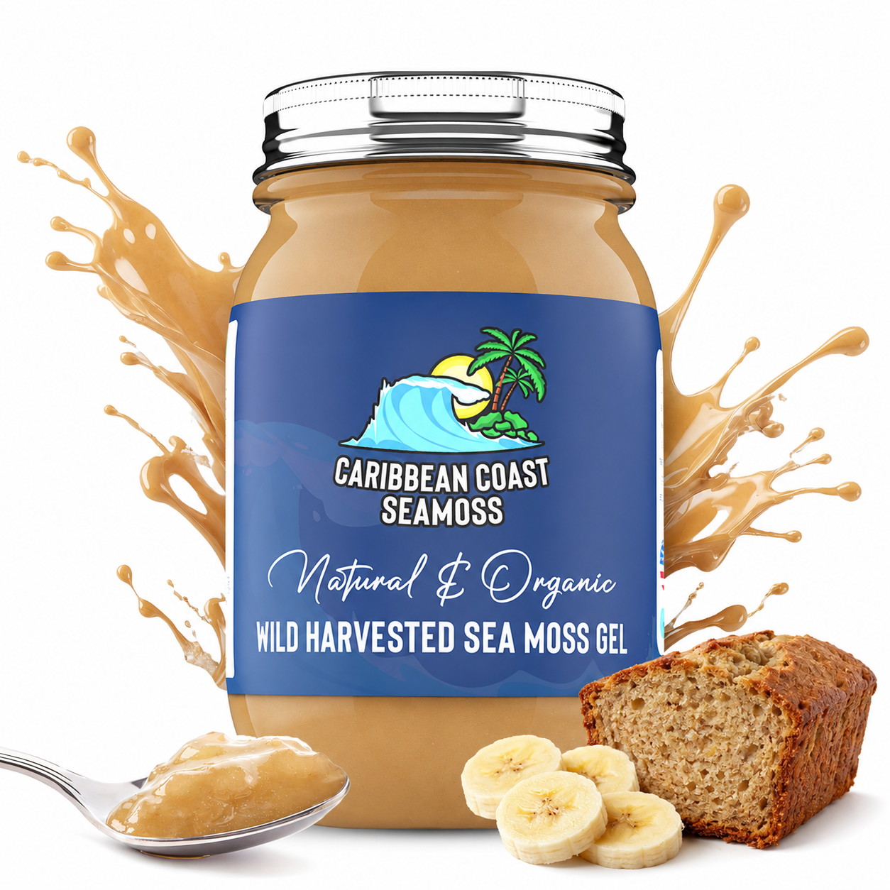 Fresh Organic Banana Bread Infused Sea Moss Gel