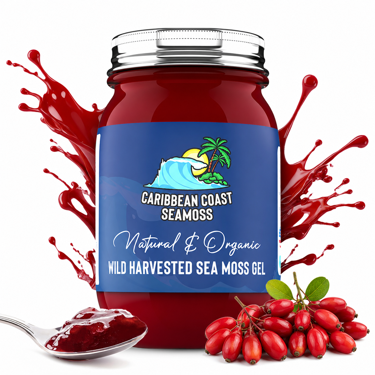 Barberry Infused Organic Sea Moss Gel