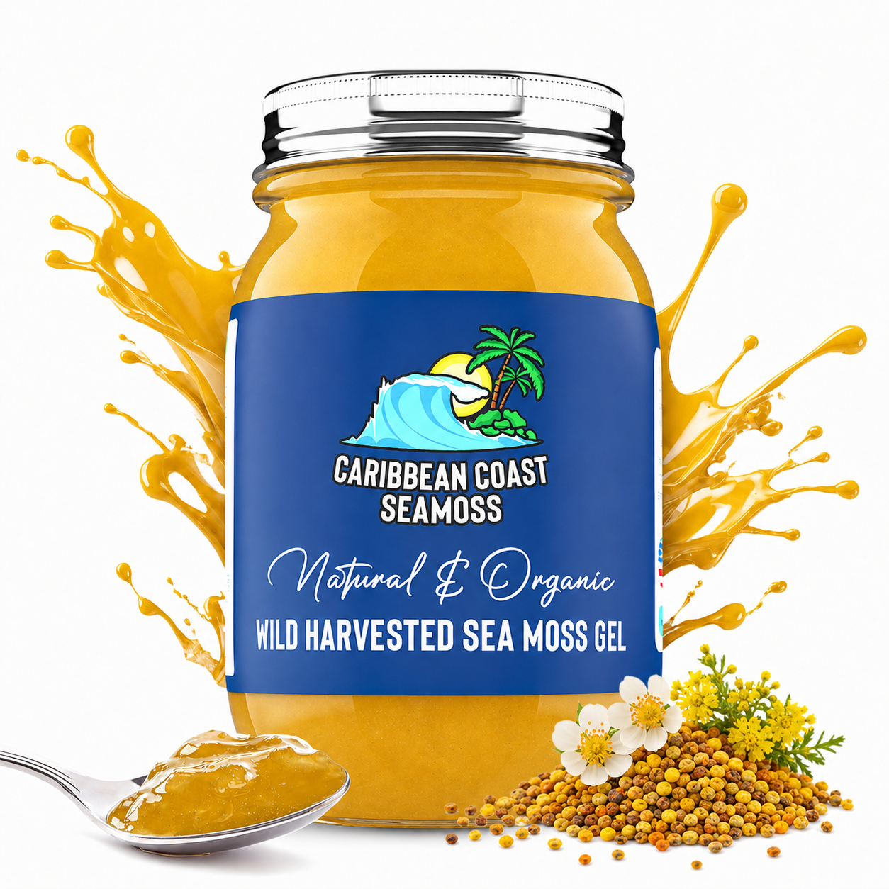 Bee Pollen Infused Organic Sea Moss Gel