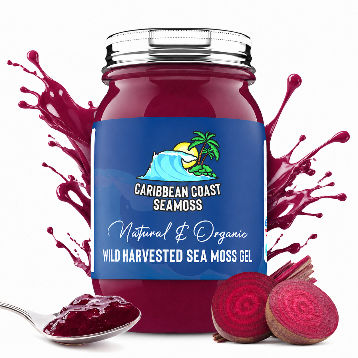 Beet Root Infused Organic Sea Moss Gel