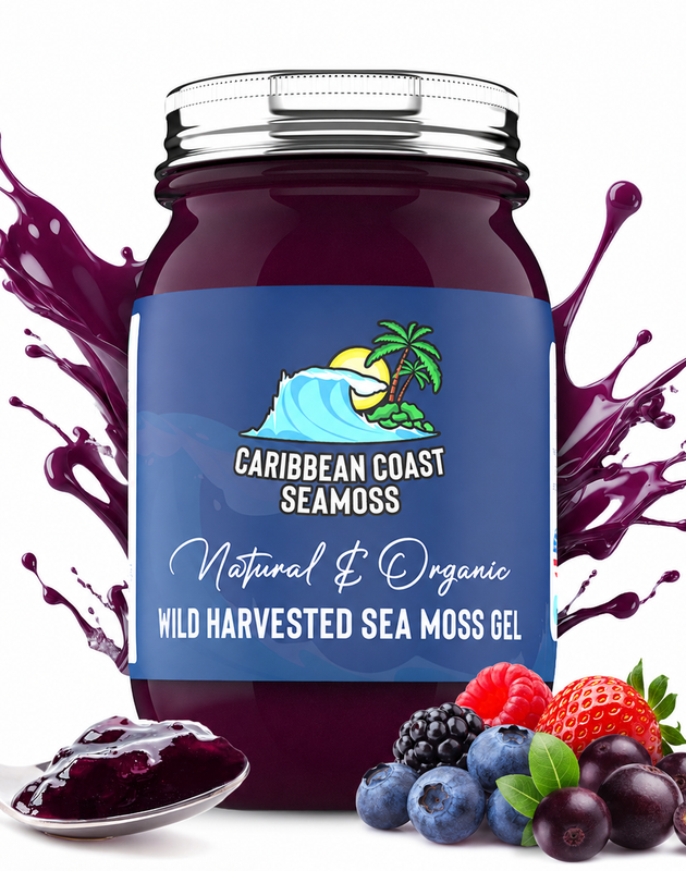 Fresh Organic Berry Acai Infused Sea Moss Gel