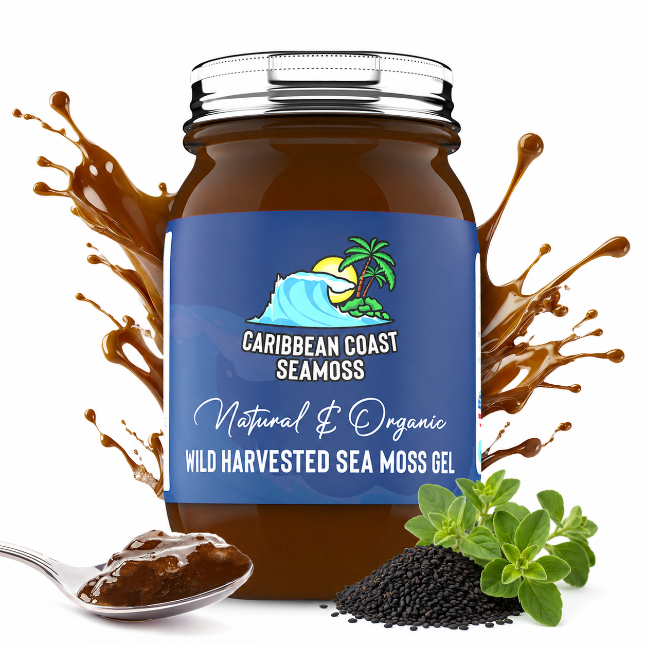 Black Seed Oil and Oregano Infused Organic Sea Moss Gel