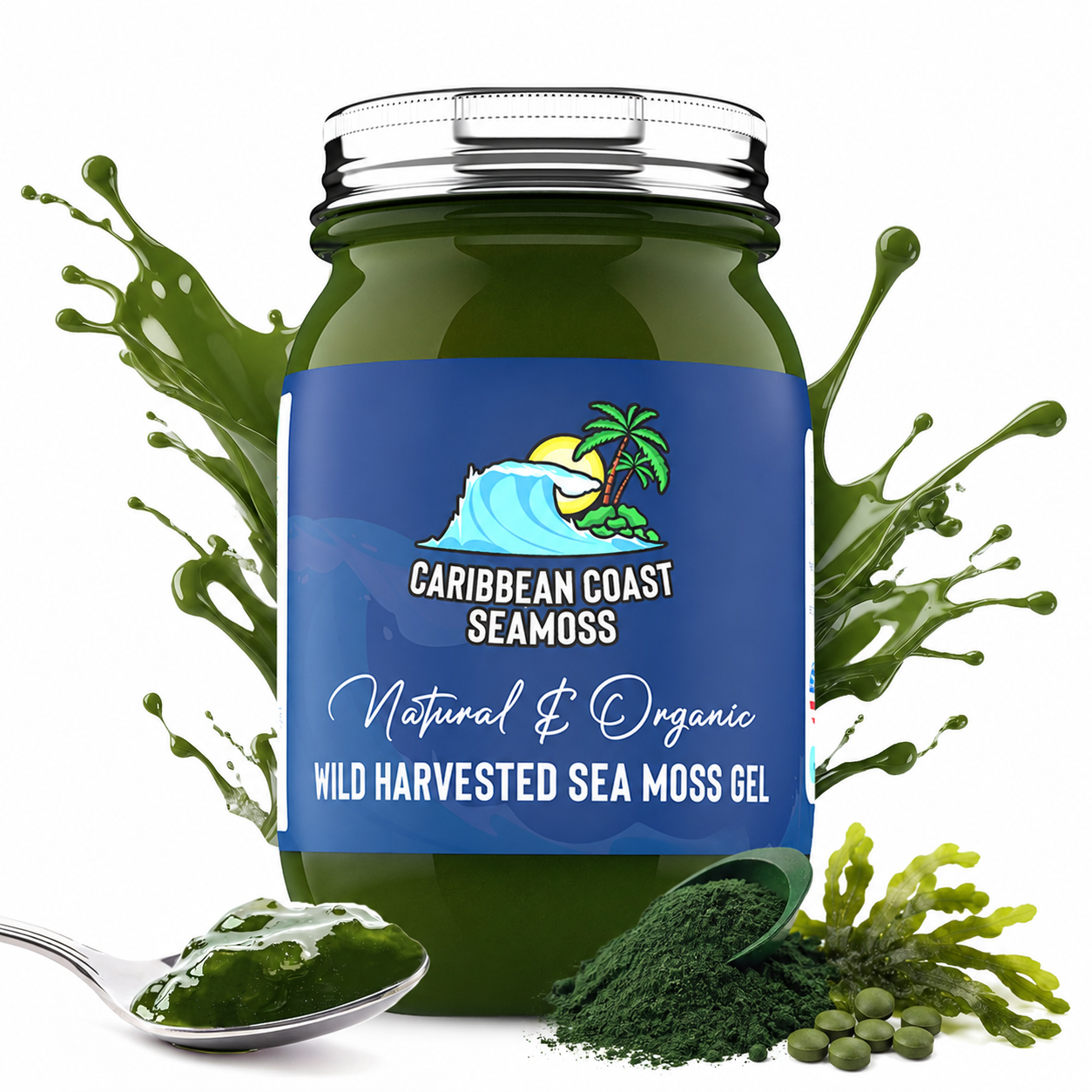Chlorella Infused Organic Sea Moss Gel