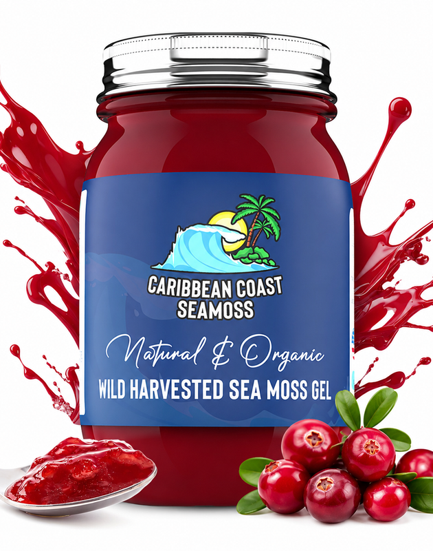 Fresh Organic Cranberry Infused Sea Moss Gel