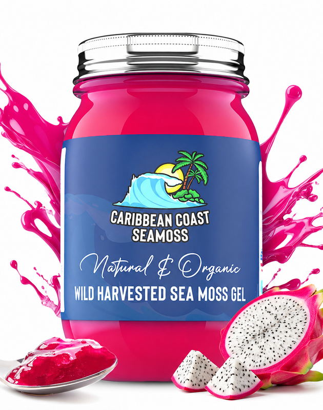 Organic Dragon Fruit Infused Sea Moss Gel