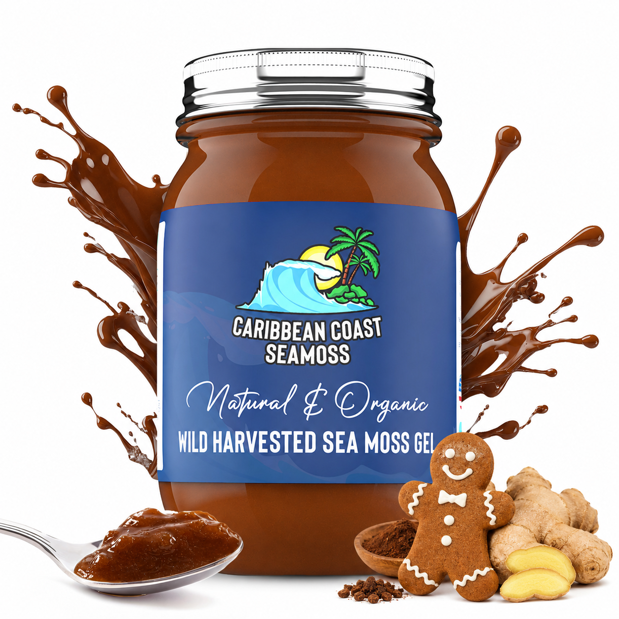 Organic Gingerbread Infused Sea Moss Gel