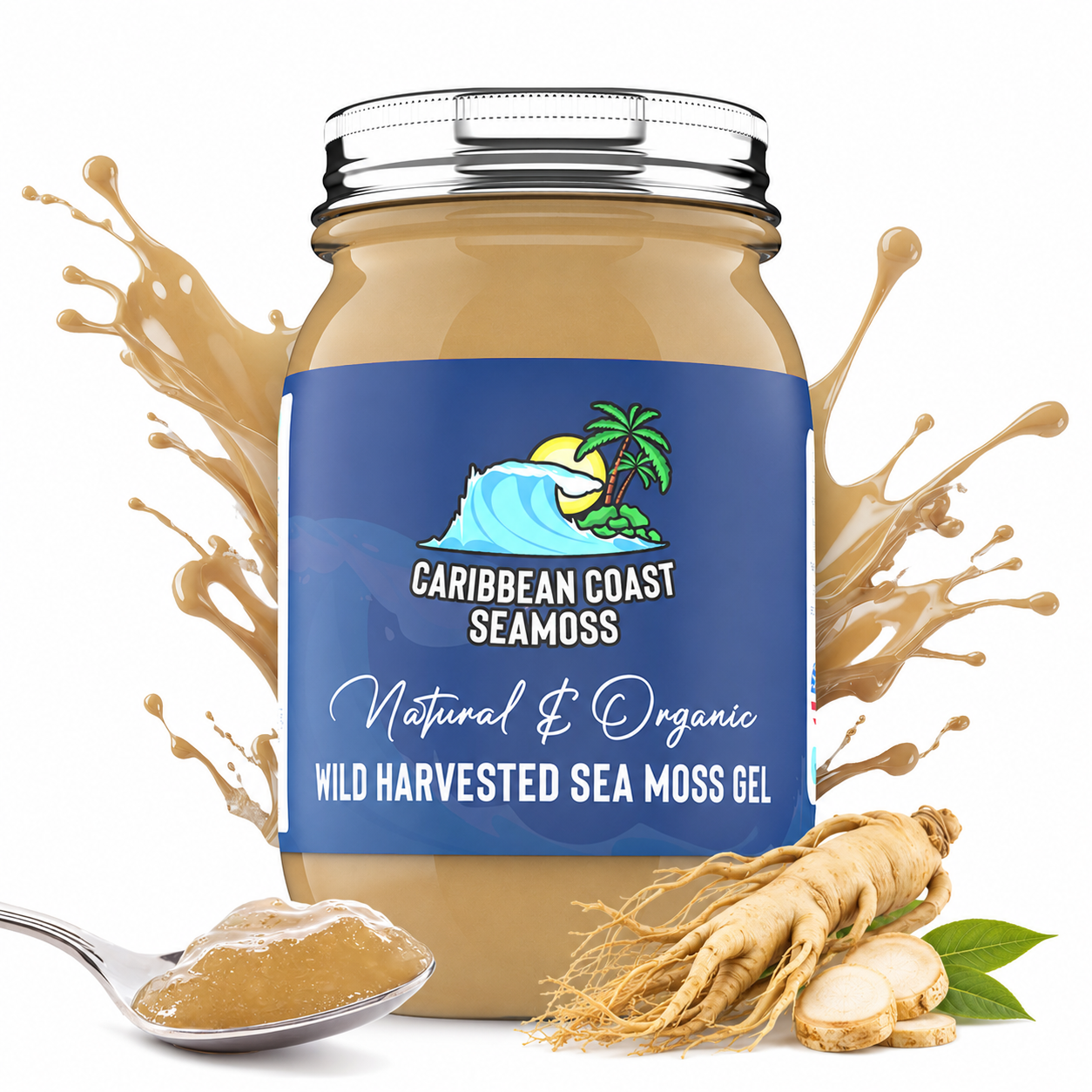 Ginseng Infused Organic Alkaline Sea Moss Gel