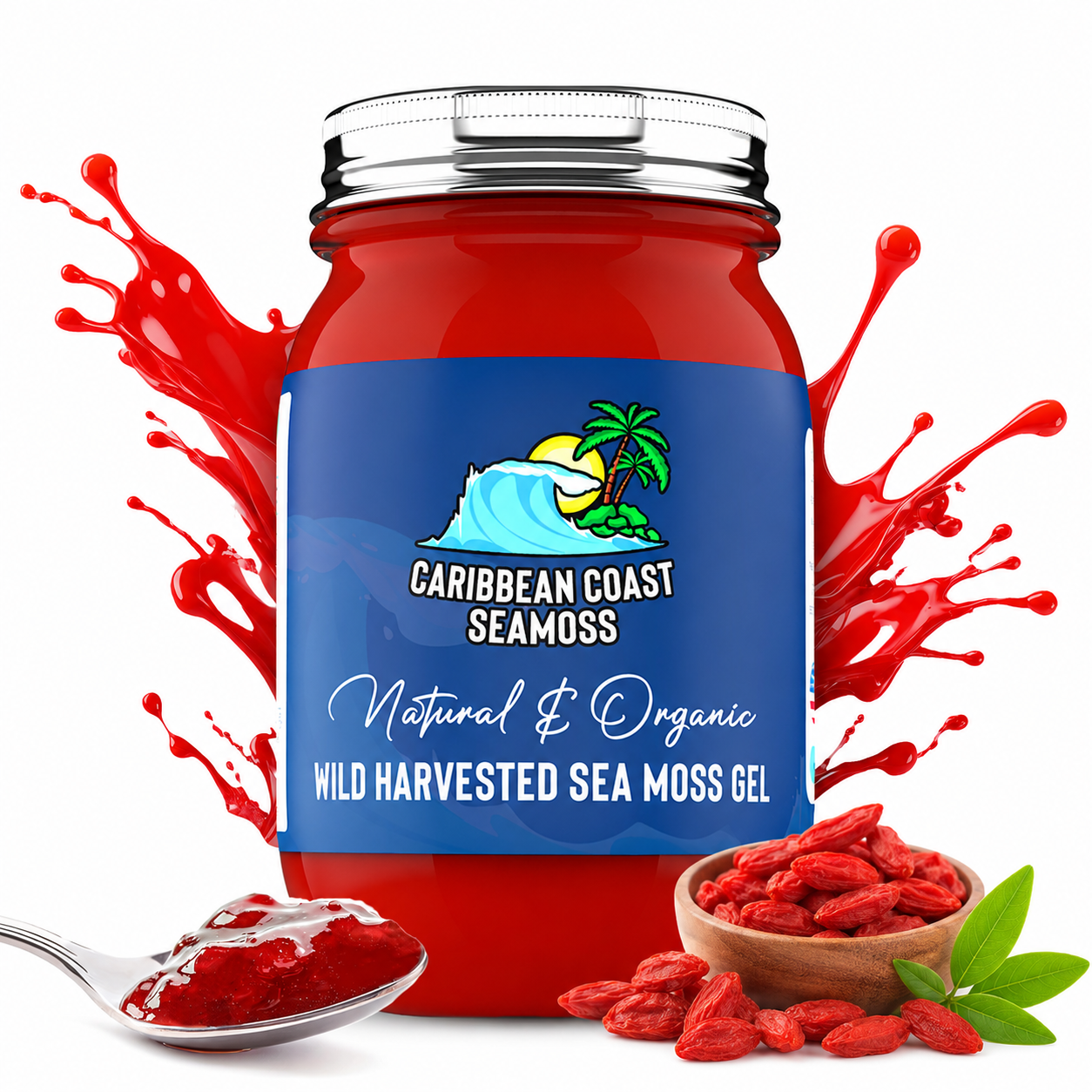 Fresh Organic Goji Berry Infused Sea Moss Gel
