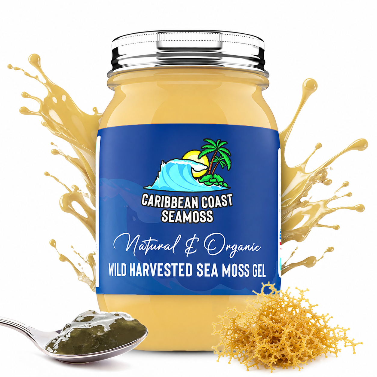 Organic Gold Wild Harvested Sea Moss Gel
