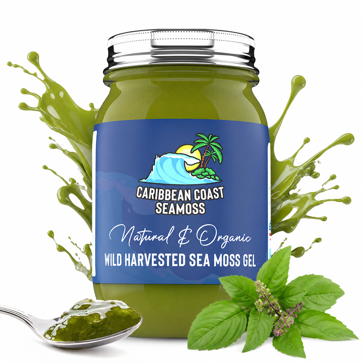 Holy Basil Infused Alkaline Sea Moss Gel