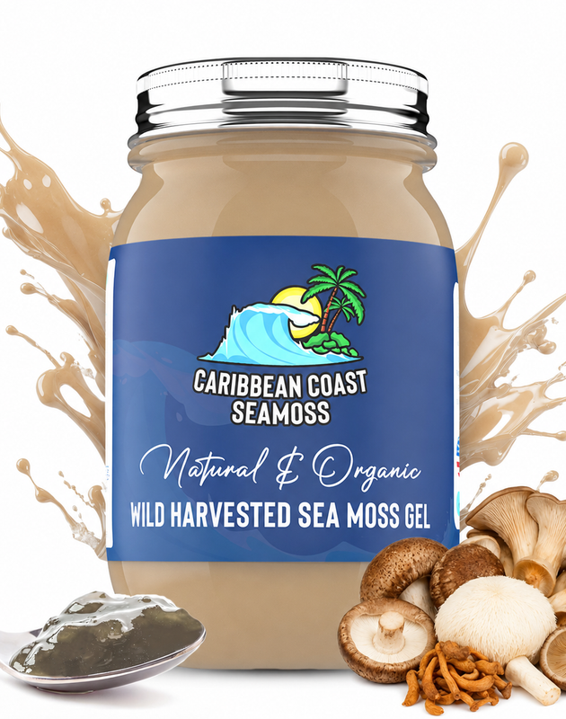 Organic Mega Mushroom Infused Sea Moss Gel