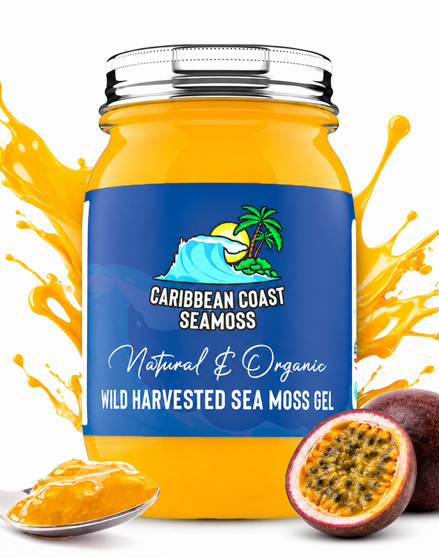 Fresh Organic Passion Fruit Infused Sea Moss Gel