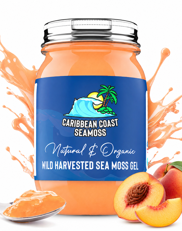 Fresh Organic Peach Infused Sea Moss Gel