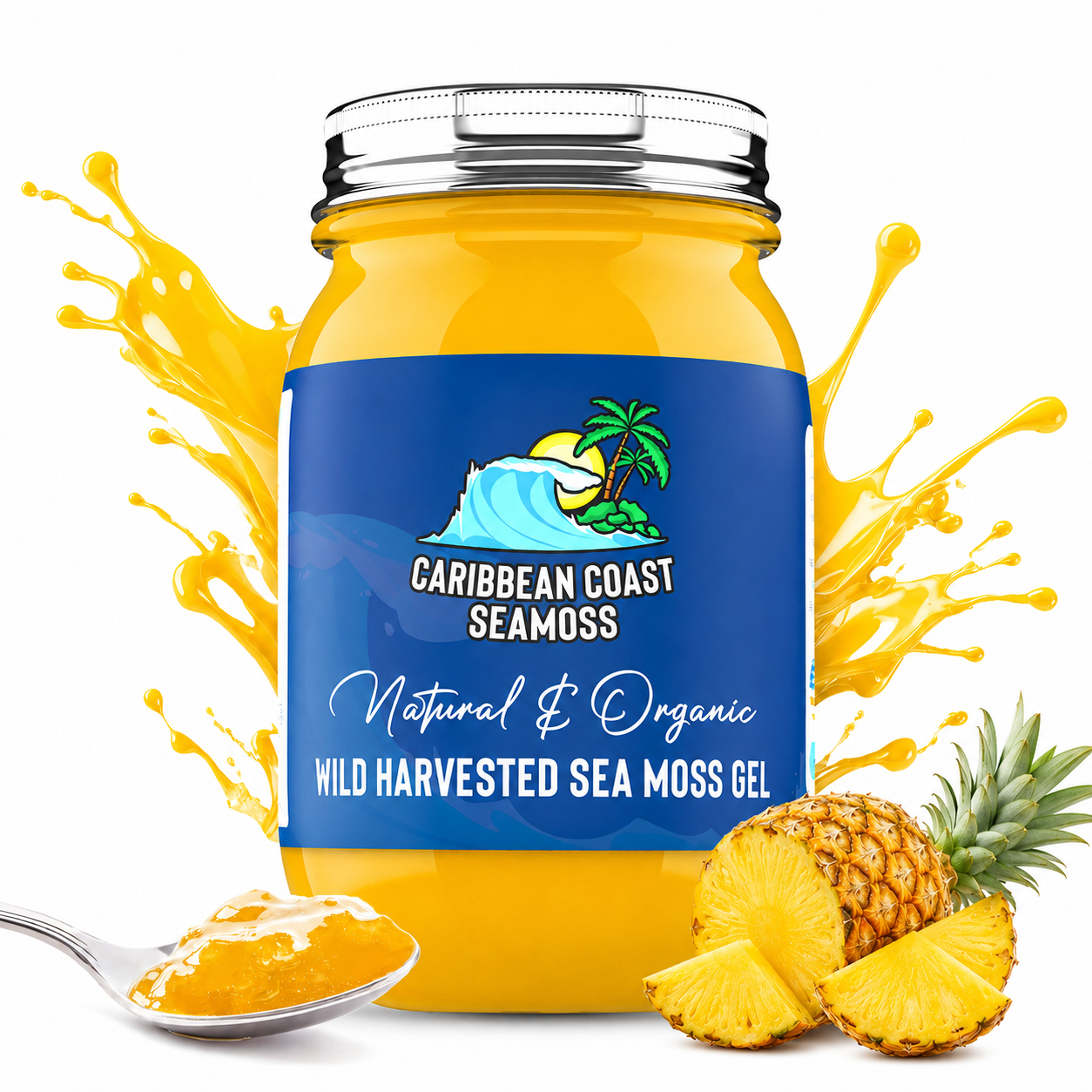 Fresh Organic Pineapple Infused Sea Moss Gel