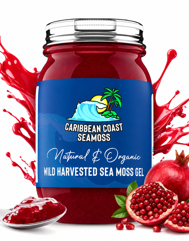 Fresh Organic Pomegranate Infused Sea Moss Gel