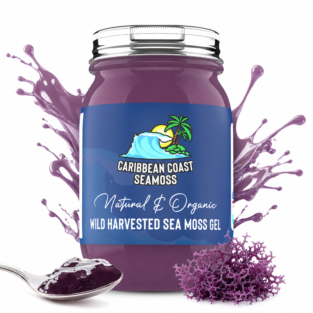 Organic Purple Wild Harvested Sea Moss Gel
