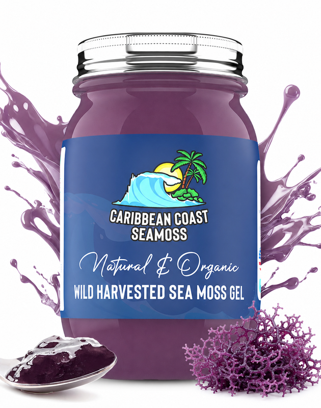 Organic Purple Wild Harvested Sea Moss Gel