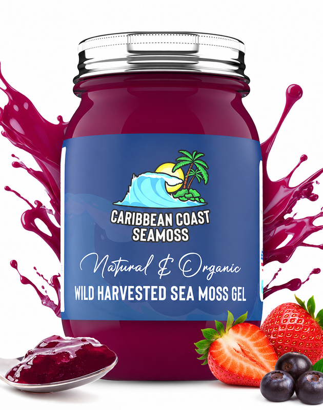 Fresh Organic Strawberry Acai Infused Sea Moss Gel