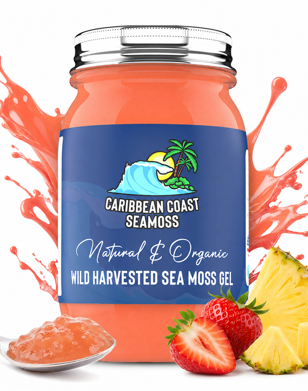 Fresh Organic Strawberry Pineapple Infused Sea Moss Gel