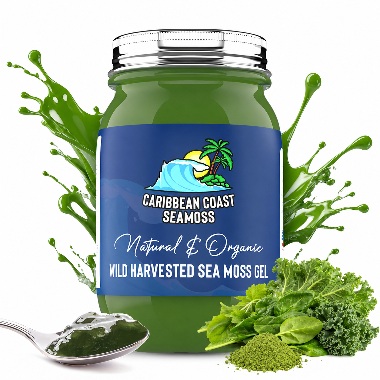 Super Greens Infused Organic Sea Moss Gel