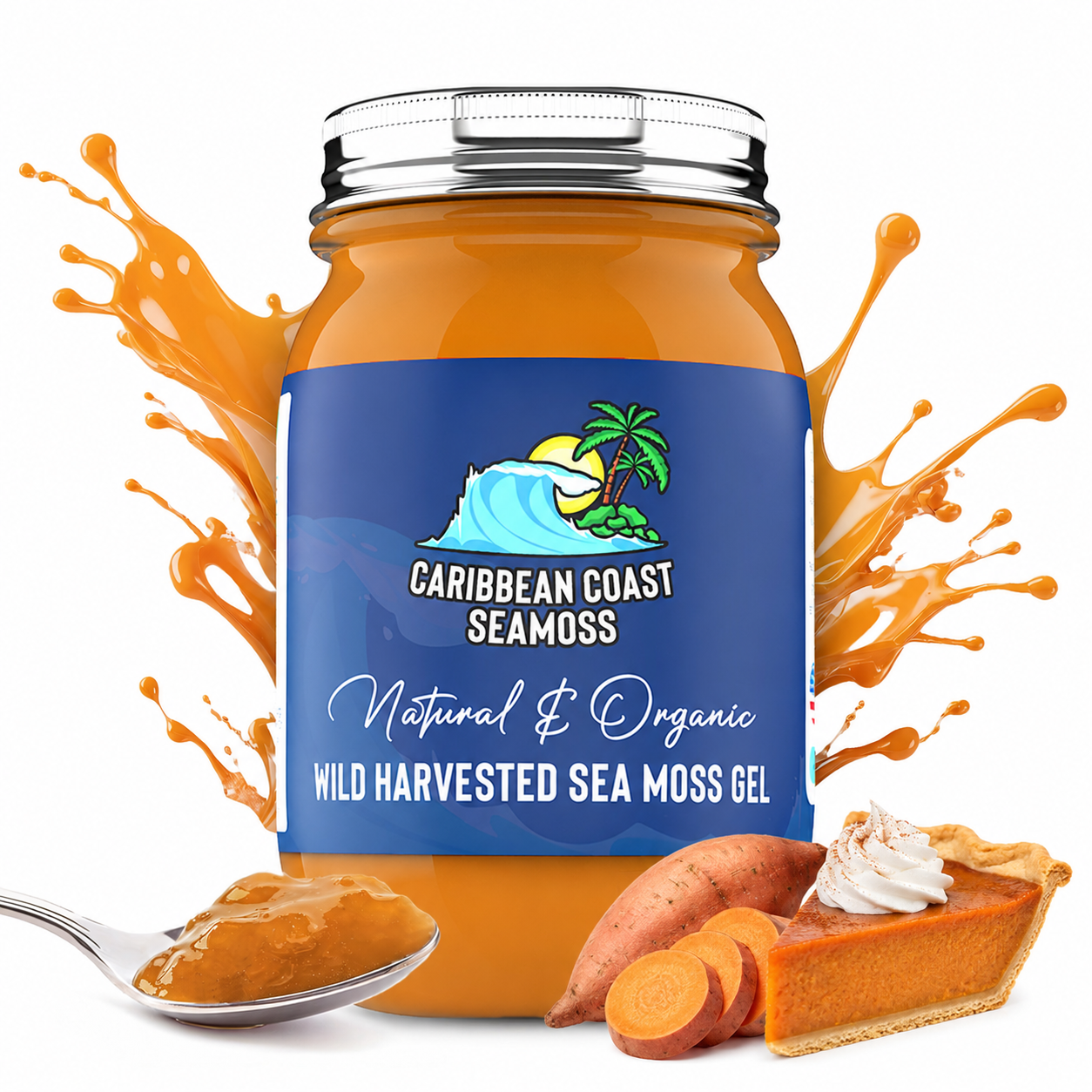 Organic Fresh Sweet Potato Pie Sea Moss Gel